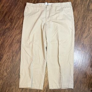 Lands End Men’s Khaki Pants Size 48 Flat Front